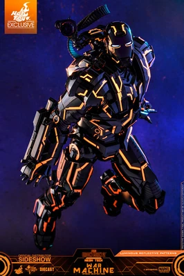 Figura Diecast Neon Tech: War Machine Escala 1/6 (2019) Hot Toys Nueva MMS553-D35 Foto 1 de 4