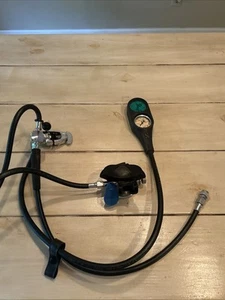 Vintage 1970's SCUBAPRO Scuba Diving Regulator & Depth Gauge - Picture 1 of 10