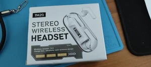 Nuevos Auriculares Inalámbricos TM20 TWS Carcasa Transparente Blanco Transparente Estuche Bluetooth - Imagen 1 de 2