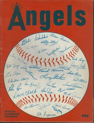 1974 Detroit Tigers @ California Angels Program/Scorecard Nolan Ryan Win #76 HOF - Image 1 of 4