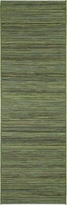 Kitchen Utility Runner Area Rugs Green Sisal like Striped Durable IN & OUT DOOR - Picture 1 of 14