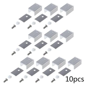 TO-220 Aluminum Sheet Heatsink Transistor Heat Sink Cooler Radiator 10PCS/Set - Afbeelding 1 van 8