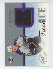 2005-06 UPPER DECK HOCKEY FRESH ICE GAME USED RELIC DUSTIN BROWN KINGS