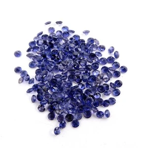 4 MM Natural Iolite Round Cut Lot Loose Gemstone 200 Pieces For Jewelry P-1003 - Picture 1 of 2
