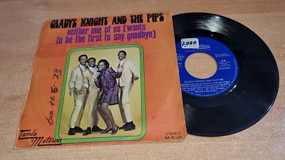 GLADYS KNIGHT AND THE PIPS Neither one of us 7" SPAIN PROMO SINGLE VINYL MOTOWN - Image 1 of 3