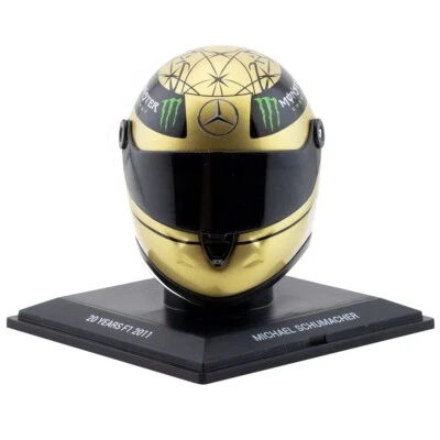 NEW BIG 1:4 SCHUBERTH Casco Helmet F1 MICHAEL SCHUMACHER - 20 YEARS F1 -Spa 2011 - Immagine 1 di 4