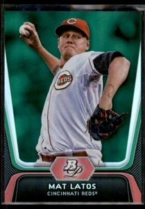 2012 Bowman Platinum Emerald Mat Latos #94 Cincinnati Reds - Picture 1 of 2