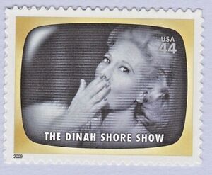 THE DINAH SHORE SHOW STAMP 2009 TV EARLY MEMORIES SEE THE USA IN YOUR CHEVROLET
