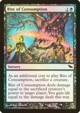 Mtg-rite of consumption/rite of phthisis | shadowmoor [foil] nm fra