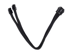 Silverstone PP07-EPS8B (Black) EPS12V 8pin to EPS12V 8(4+4)Pin Connector Cable - Picture 1 of 2