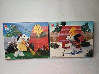 Vintage Snoopy & Woodstock Puzzles Lot Of 2 24 Piece Puzzle - Image 1 of 4