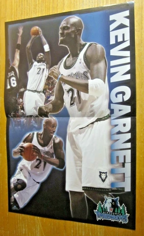Kevin Garnett 11"X17" Team Issue Poster NBA Basketball Minnesota Timberwolves Cover