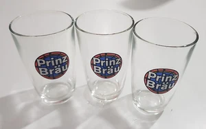 3 BICCHIERI BIRRA PRINZ BRAU VINTAGE ALTEZZA CM. 11,5 - Foto 1 di 1