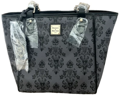 Novo Papel de Parede Disney Dooney & Bourke Mansão Assombrada Cinza Janie Bolsa Tote Bolsa-H - Imagem 1 de 4