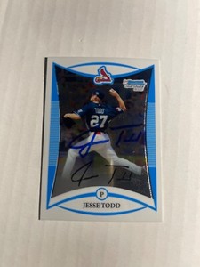 St Louis Cardinals JESS TODD Signed Card