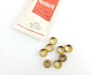 ¿Cubiertas de retención NOS Auto-Lite Service Part 49-5? Lote de 8 piezas de reconstrucción de racimo de calibre  Foto 1 de 3