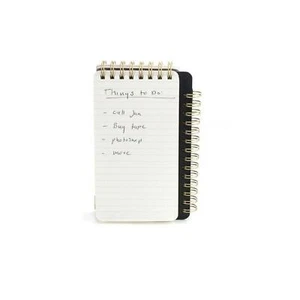Kikkerland Writersblok Juego de 2 Mini Doble Cara Espiral Cuaderno Papel Pad Regalo - Imagen 1 de 4