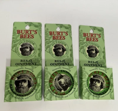 3-Burt's Bees Res-Q Soothing Ointment Balm Lavender Oil Vitamin E Natural 0.6oz - Image 1 of 3