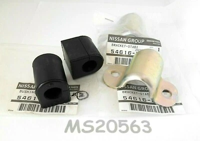 1970-73 Datsun 1200 B110 Front Sway Bar Stabilizer Brackets & Bushings 17mm - Image 1 of 3