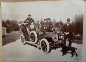 4 Tafeln mit 71 Fotos Silber 1902-1910 ? reise nach frankreich mit peugeot - Bild 1 von 10