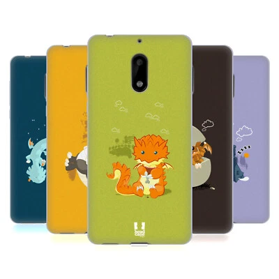 FUNDA HEAD CASE DESIGNS LITTLE DRAGONS GEL SUAVE PARA TELÉFONOS NOKIA 1 Foto 1 de 4