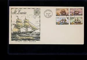 1973 St Lucia FDC / Cover - H.M.S St Lucia - Picture 1 of 2