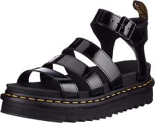 Dr. Martens Blaire Hydro Leather UK Size-6 Women's Sandals - Black