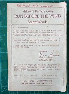 Run Before the Wind by Stuart Woods 1983 First Edition Vintage ARC W.W. Norton - Bild 1 von 8
