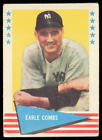 1961 Fleer Baseball Greats (F418-3) #17 Earle Combs New York Yankees