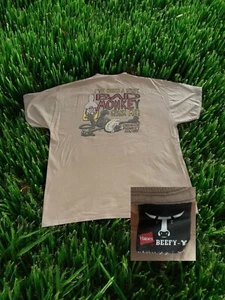 Vintage The Chuggin' Monkey Austin Texas Sixth Street Men's White T-Shirt XL - Picture 1 of 5