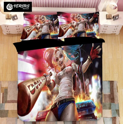 Simil Harley Queen Letto Copri Piumone Copripiumino Duvet Cover Quinn DUVSS09 - Immagine 1 di 2