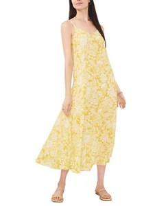 1.state Women's Printed Maxi Dress Cover-Up Swimwear Yellow Size XL - Picture 1 of 2