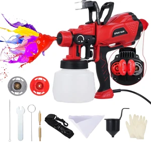 Sistema a Spruzzo Di Colore, 550 W, HVLP, Pistola Elettrica per Verniciatura Con - Foto 1 di 12