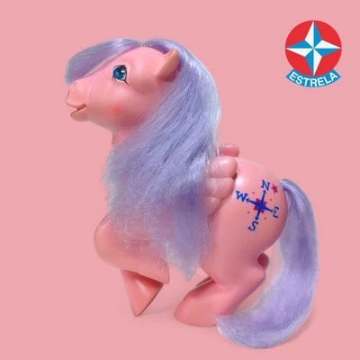 MLP ESTRELA BRAZIL - ASINHA ROSA DOS VENTOS (NORTH STAR) 1986 G1 MY LITTLE PONY - Image 1 of 4