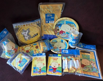 vintage Disney's Stanley  Party set 13 items party for 8 hats invites &more NEW - Image 1 of 4