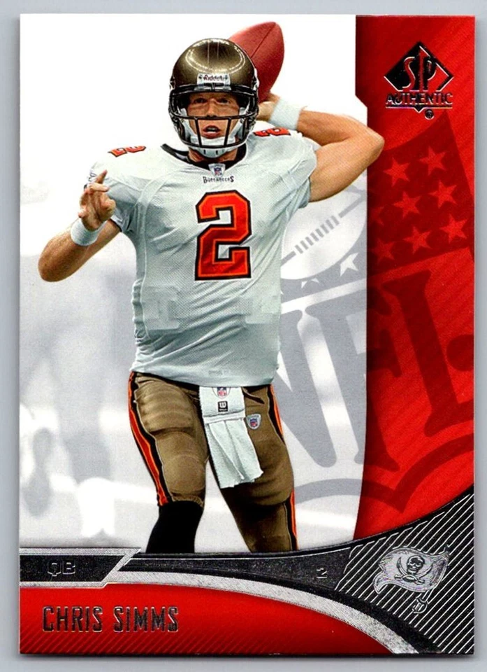 2006 SP Authentic Chris Simms Tampa Bay Buccaneers #82 - Image 1 of 2
