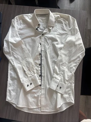 Camisa de vestir blanca Christian Lacroix talla mediana 15 1/2 Foto 1 de 3