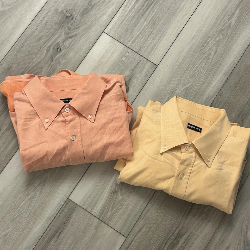 Gitman Bros Oxford Weekend Shirt Long Sleeve Button Down XXXL 3XT Lot Of 2 EUC  - Image 1 of 4