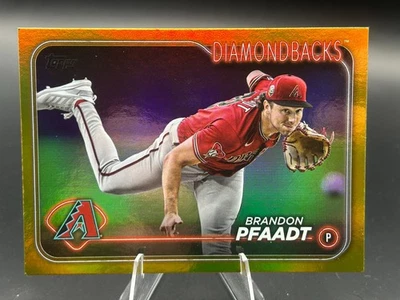 2024 Topps #664 Gold Foil Brandon Pfaadt Arizona Diamondbacks  - Image 1 of 2