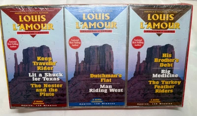 Factory Sealed Louis L'Amour Audio Books 6 Cassettes 6-9 Hours - Image 1 of 4