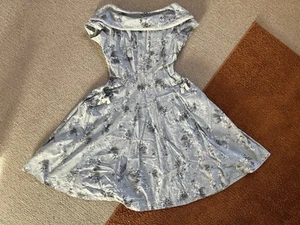 True Vintage 1950s Abstract Print Sun Dress 8-10 - Picture 1 of 9