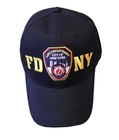 NYC Factory FDNY Baseball Hat Police Badge Fire Department Of New York City...
