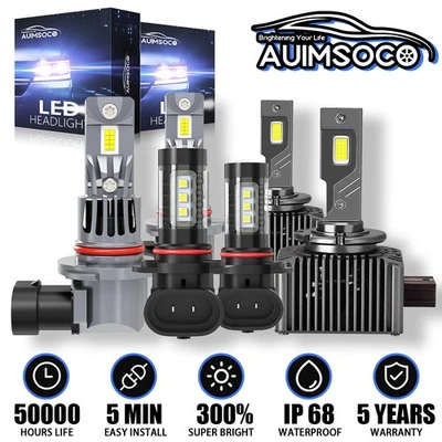 Faros LED y bombillas antiniebla conversión HID para Cadillac CTS 2003-2007 6 piezas Foto 1 de 4