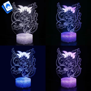 3D USB LED Lamp Dragonball Goku Baby Shenron Base with Remote Control - Picture 1 of 11
