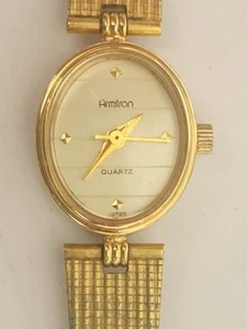 Vintage Armitron Women Gold Tone gold plated/Mesh Band Watch New Battery - Picture 1 of 8