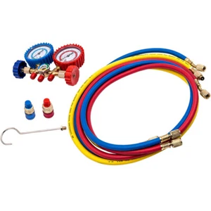 A/C  R-134a Manifold Gauge Set HVAC Manifold Gauge R134a   5ft Charging Hose - Picture 1 of 8