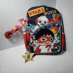 *RYAN'S WORLD* Red Titan & Friends School Backpack With Mask NEW WITH TAGS!! - Picture 1 of 3