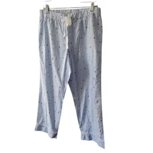 J.Crew Stars and Stripes Pajama Pants Lounge Pants Red White and Blue Size Med. - Picture 1 of 5