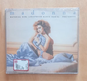 Cd Single MADONNA Material Girl (Jellybean)Pretender 1985 Germany Sire SIGILLATO - Imagen 1 de 3