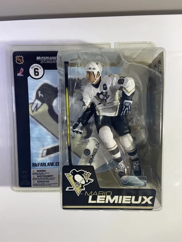 Mario Lemieux in Home White Pittsburgh Penguins NHL McFarlane Series 6 Figure Cover